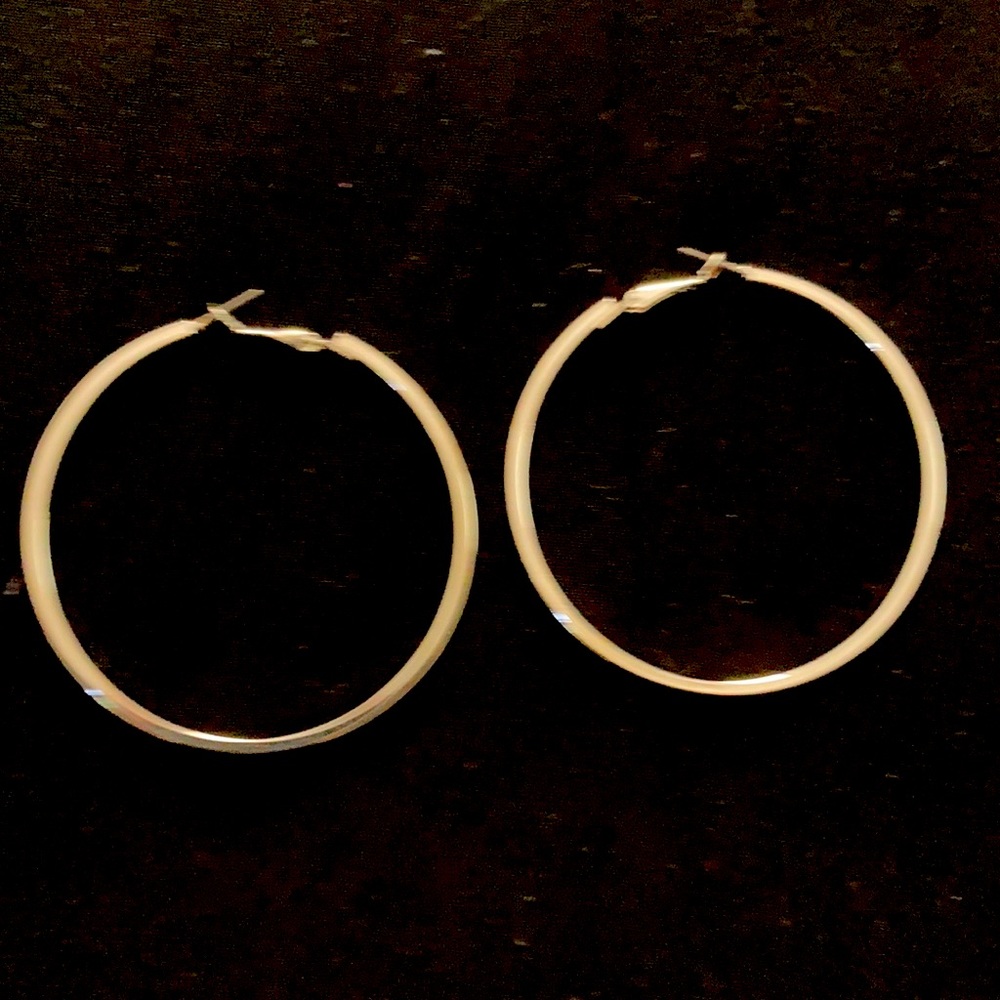 Large loop earrings